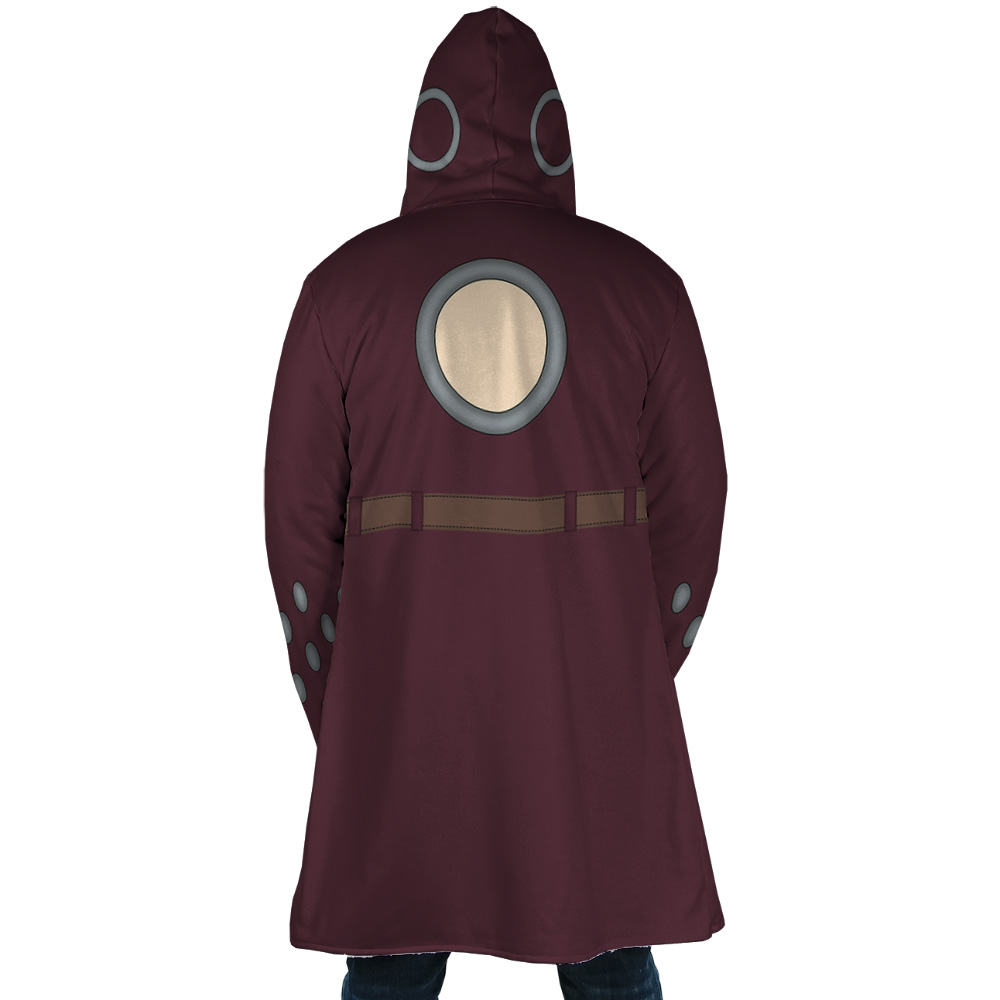 Ban Coat Seven Deadly Sins AOP Hooded Cloak Coat BACK Mockup - Seven Deadly Sins Store