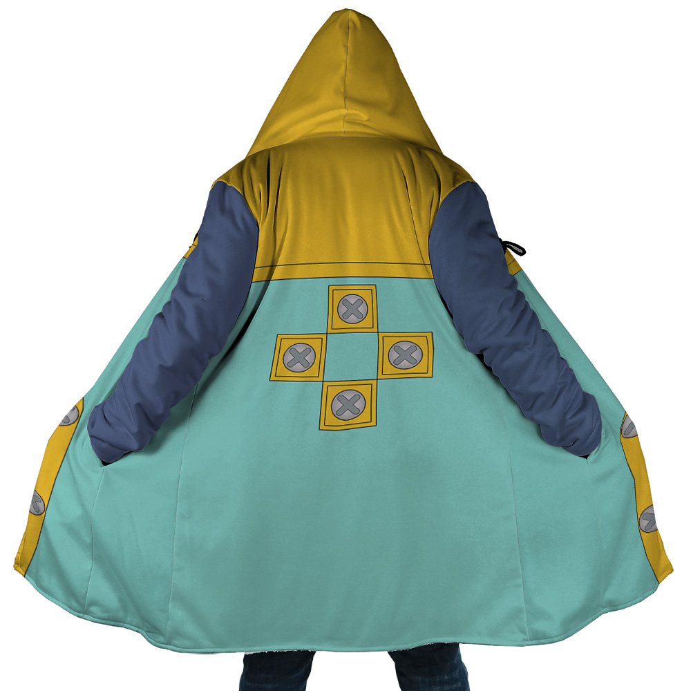 Harlequin Seven Deadly Sins AOP Hooded Cloak Coat MAIN Mockup - Seven Deadly Sins Store