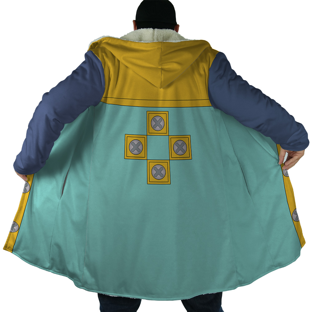 Harlequin Seven Deadly Sins AOP Hooded Cloak Coat NO HOOD Mockup - Seven Deadly Sins Store