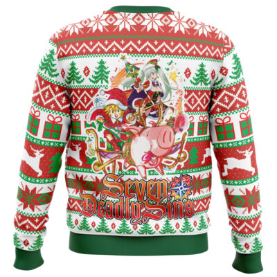 Seven Deadly Sins Alt Ugly Christmas Sweater BACK mockup - Seven Deadly Sins Store